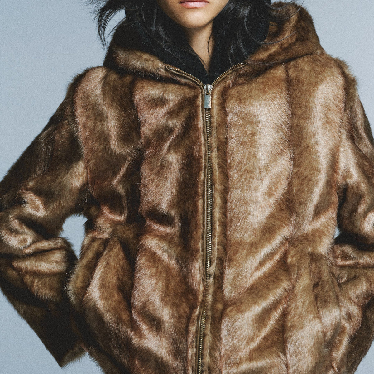 SELYARA | Faux Fur Coat